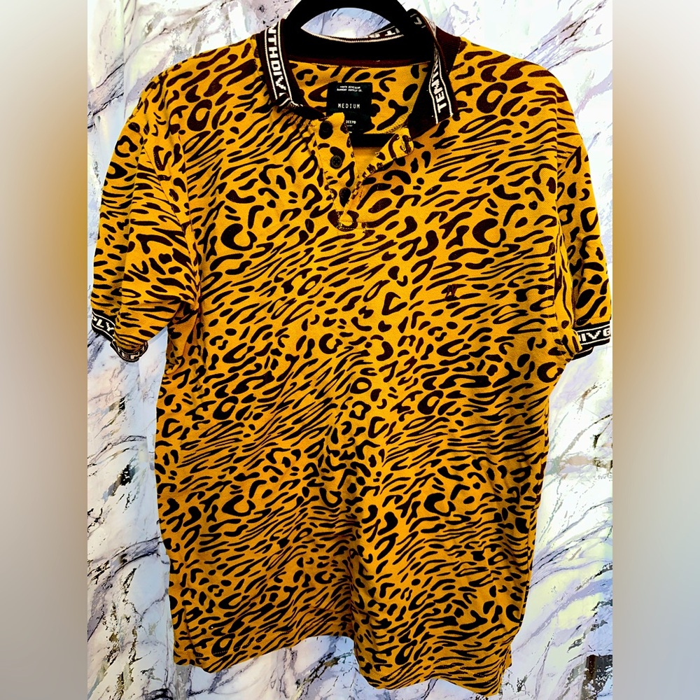Y2K Cheetah Print Tenth Division Supply Co. full graphic StarBoy Aesthetic M